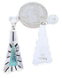 Southwestern Sterling Silver Turquoise Post Dangle Earrings AW71223